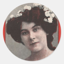 Rétro Mlle vintage Kitty Mason de carte de collect Autocollants