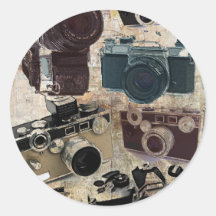 Rétro mode grunge vintage d'appareils-photo adhésifs