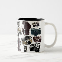 Rétro mode grunge vintage d'appareils-photo mugs