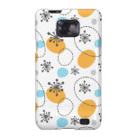Rétro motif avec les fleurs abstraites de points c étui samsung galaxy s2
