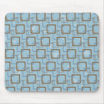 Rétro motif bleu de mod tapis de souris