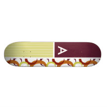 Rétro motif d'anneaux plateaux de skateboards