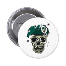 Rétro motif de militaires de crâne et de béret pin's