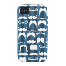 Rétro motif de moustache coques vibe iPhone 4