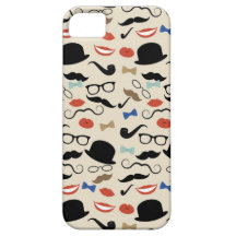 Rétro motif de Stache de moustache de moustache Coque iPhone 5 Case-Mate