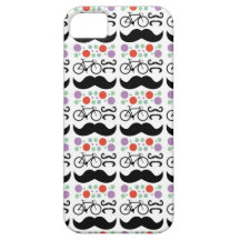Rétro motif de vélo de moustache coques Case-Mate iPhone 5