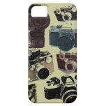 Rétro motif grunge vintage d'appareils-photo étui iPhone 5