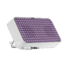 Rétro motif tissé dans le gradient violet et gris mini haut-parleurs