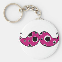 Rétro moustache de moustache de guidon porte-clef