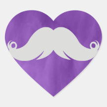 Rétro moustache drôle de guidon autocollants