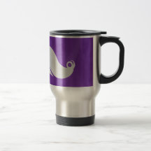 Rétro moustache drôle de guidon mug à café