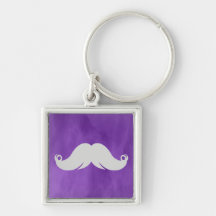 Rétro moustache drôle de guidon porte-clés