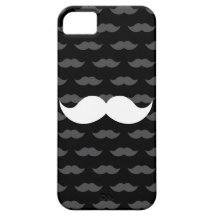 Rétro moustache drôle de moustache de guidon coque iPhone 5