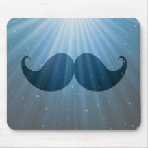 Rétro moustache géniale Stache de moustache Tapis De Souris