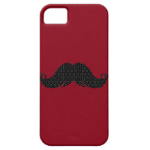 Rétro moustache noire Stache de moustache Coque Case-Mate iPhone 5