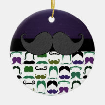 Rétro moustache ornement