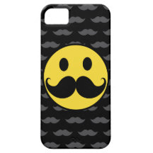 Rétro moustache souriante géniale de moustache coques iPhone 5