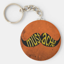 Rétro moustache Stache de moustache Porte-clefs