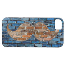 Rétro moustache Stache de moustache sur le mur de  Coques Case-Mate iPhone 5