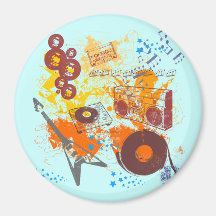 Rétro musique des années 80 magnets pour réfrigérateur