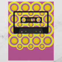 Rétro musique prospectus customisé