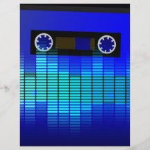 Rétro musique prospectus customisé