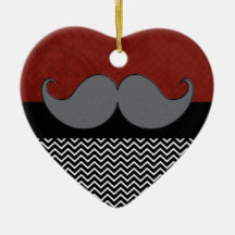 Retro Mustache Moustache Stache Ornaments