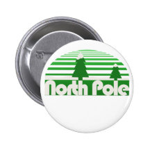 Rétro Noël de Pôle Nord Badges Avec Agrafe