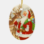 Rétro ornement de Noël de Père Noël