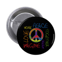 Rétro paix badge