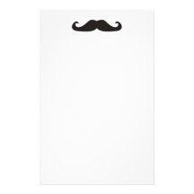 Rétro papeterie de hippies de moustaches de gentel motifs pour papier à lettre