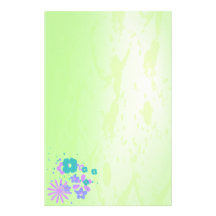 Rétro papeterie grunge florale motifs pour papier à lettre