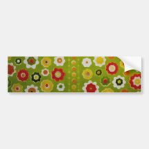 Rétro papier peint mignon vintage de flower power adhésif pour voiture