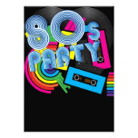 Rétro partie 80 invitation personnalisable