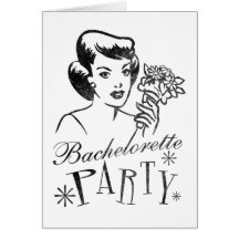 Rétro partie de Bachelorette Cartes