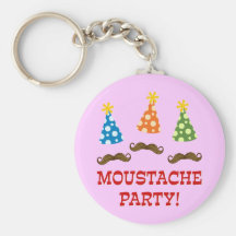 Rétro partie de moustache porte-clef