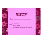 Rétro partie florale RSVP Faire-parts
