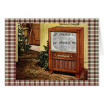 Rétro photo des années 1950 TV Carte
