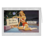 Rétro Pin de Noël Carte De Vœux
