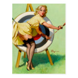 Rétro Pin de pin-up vintage de Gil Elvgren d'art v Carte Postale