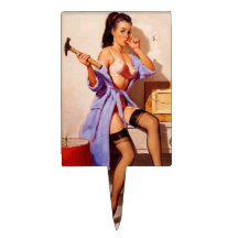 Rétro Pin vintage de décorateur de Gil Elvgren ver Pique À Gâteau