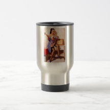 Rétro Pin vintage de décorateur de Gil Elvgren ver Tasse