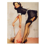 Rétro Pin vintage de Gil Elvgren vers le haut de f Cartes Postales