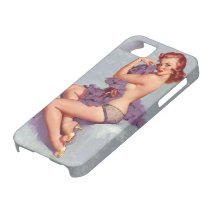 Rétro Pin vintage de Gil Elvgren vers le haut de f Étuis iPhone 5