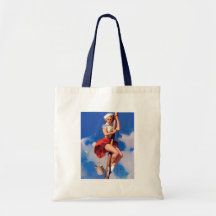 Rétro Pin vintage de Gil Elvgren vers le haut de f Sacs Fourre-tout