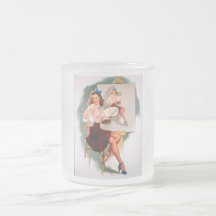 Rétro Pin vintage de Gil Elvgren vers le haut de f Mugs