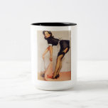 Rétro Pin vintage de Gil Elvgren vers le haut de f Tasses