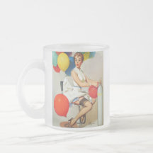 Rétro Pin vintage de Gil Elvgren vers le haut de f Tasse À Café