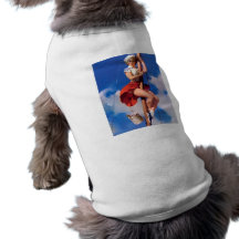Rétro Pin vintage de Gil Elvgren vers le haut de f Vêtements Pour Animaux Domestiques