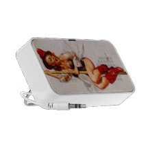 Rétro Pin vintage de sapeur-pompier de Gil Elvgren Haut-parleur Mobile